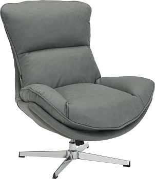 Кресло мягкое Mango (ткань серая)