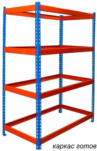 Стеллаж металлический Профи Т-130/1 (3000x1240x500) P/5