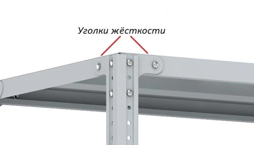 Стеллаж металлический Титан МС-750 2500x1500x500/4